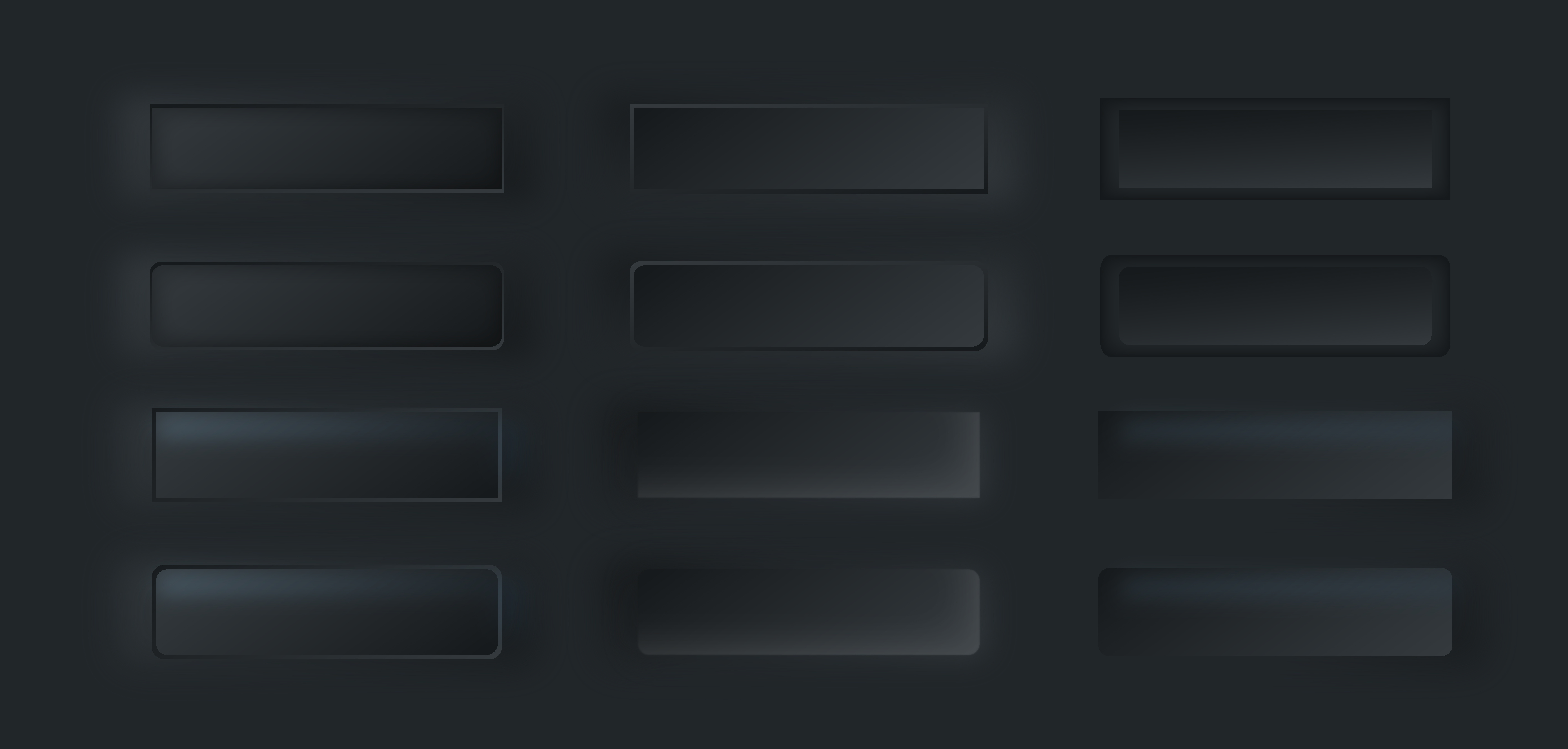 Dark mode neumorphic button and input field UI kit app button dark darkmode design element field glow grid input interface minimal mockup neumorphic neumorphism shadow soft ui uikit web