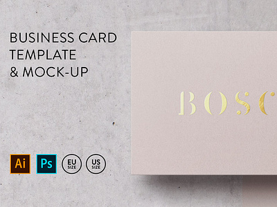 Business card Template & Mock-up
