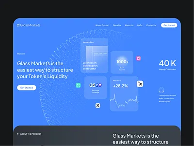 Web3 Website Design ai asset blockchain budget crypto dao dapp decentralized defi finance home page landing page startup token ui ux wallet web app web design web3 website ui