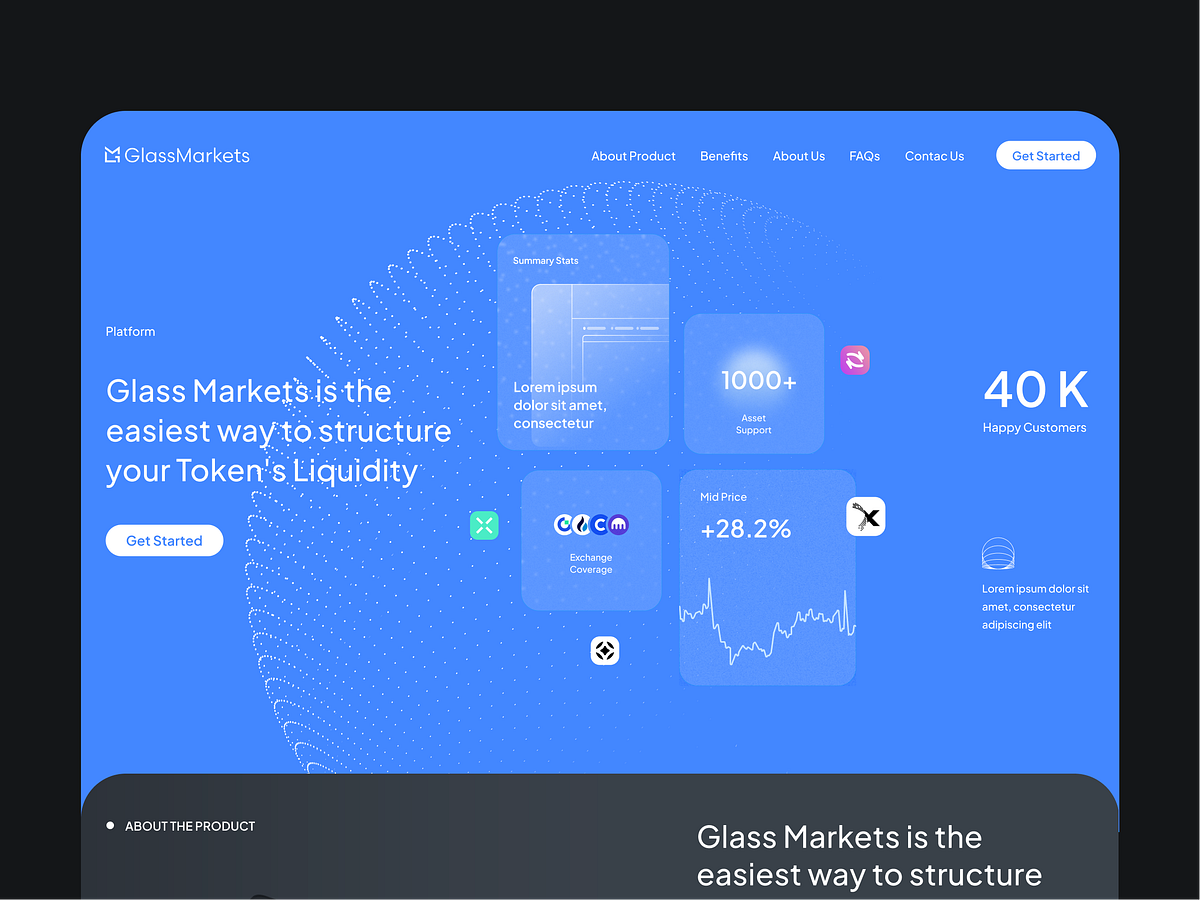 Web3 Website Design by Bogdan Falin for QClay on Dribbble