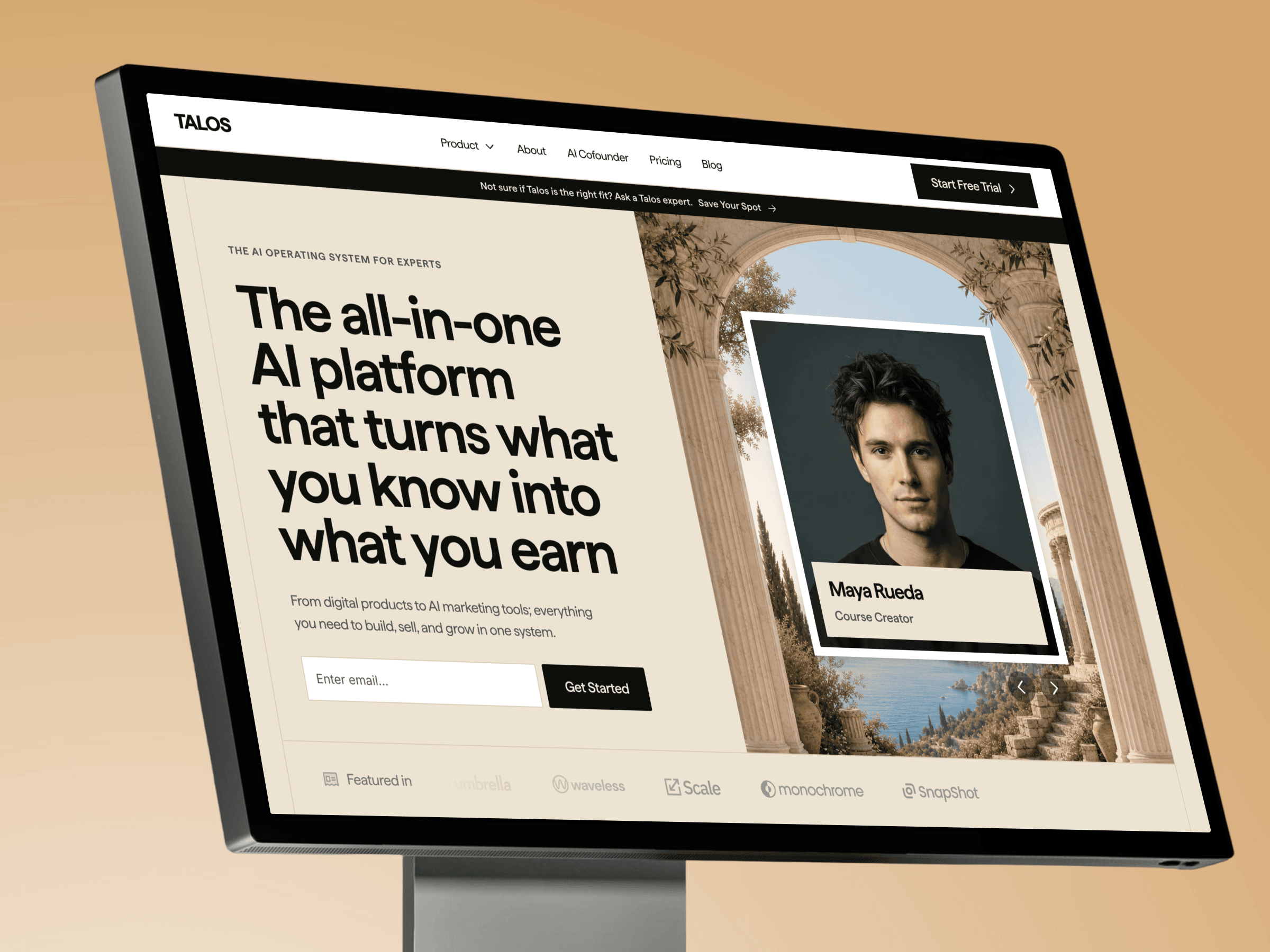 Talos - SaaS & AI Platform Framer Website ai website design design system framer framer template landing page product design saas saas landing page startup website ui ui design web design website design
