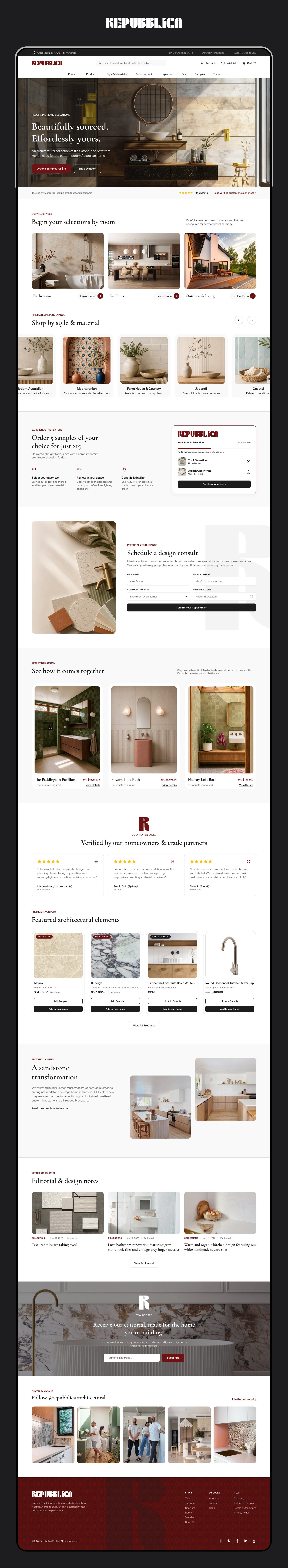 Repubblica Homepage design figma ui ui design uxui design web design