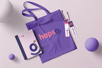 Hapso: Brand Identity mock up brand branding design flat graphic design identity logo logo design medical mock up pink violet