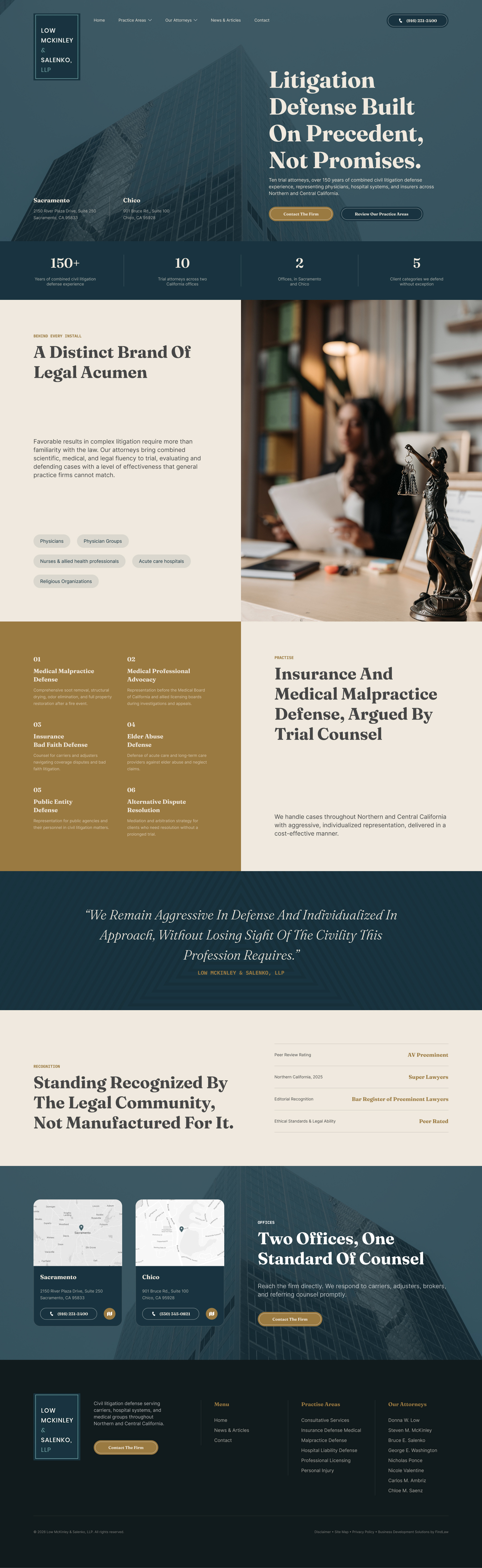 Low McKinley Salenko Law Firm • Homepage design figma ui ui design user experience user interface uxui design web design website