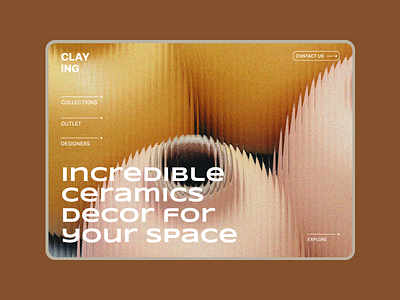 Ceramics decor for your space 🤍🖤 art ceramic design glass ui web
