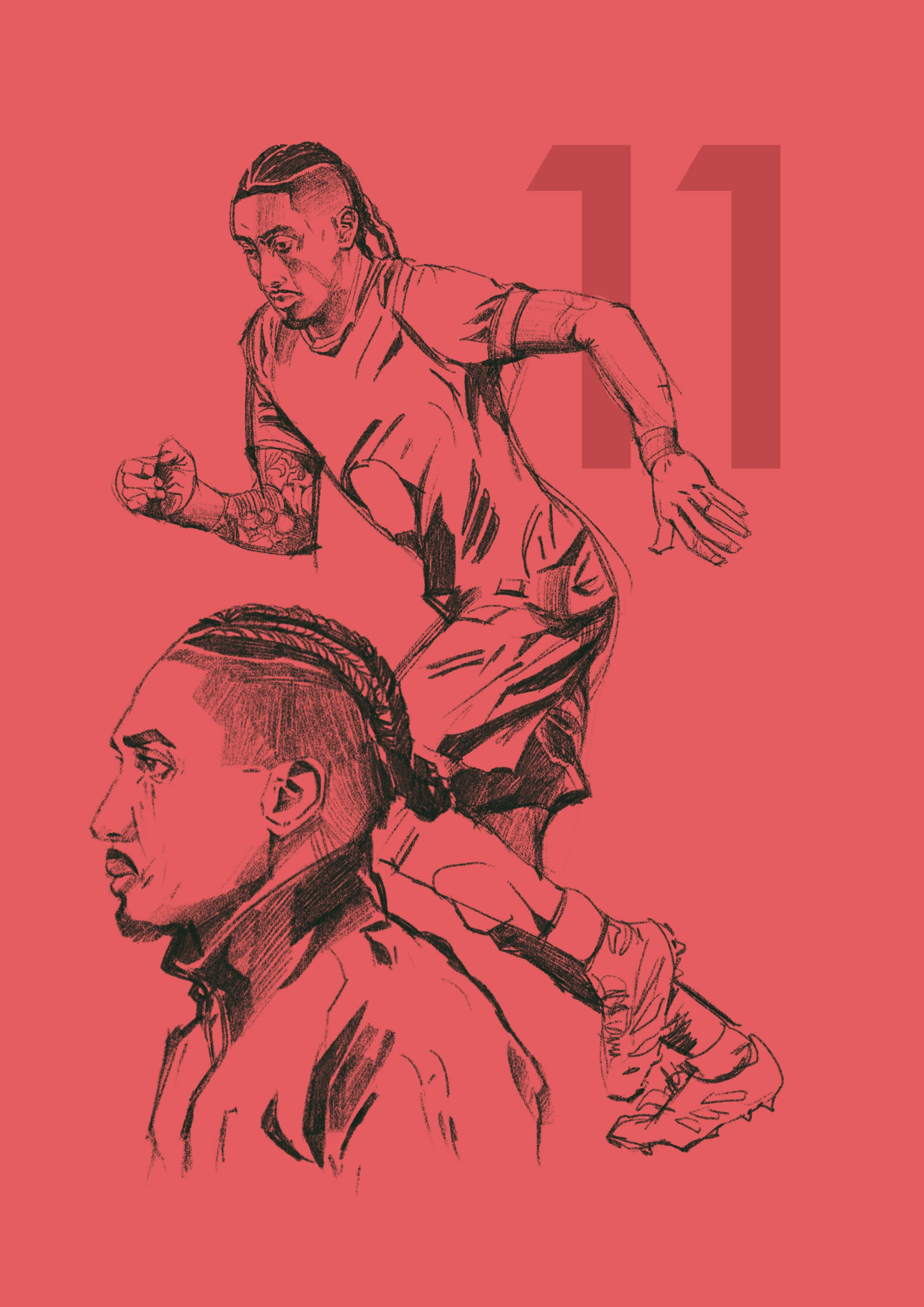 Raphinha - Illustrated barcelona character fc barcelona football footballer illustration illustrator mvp people player portrait portrait illustration procreate raphinha