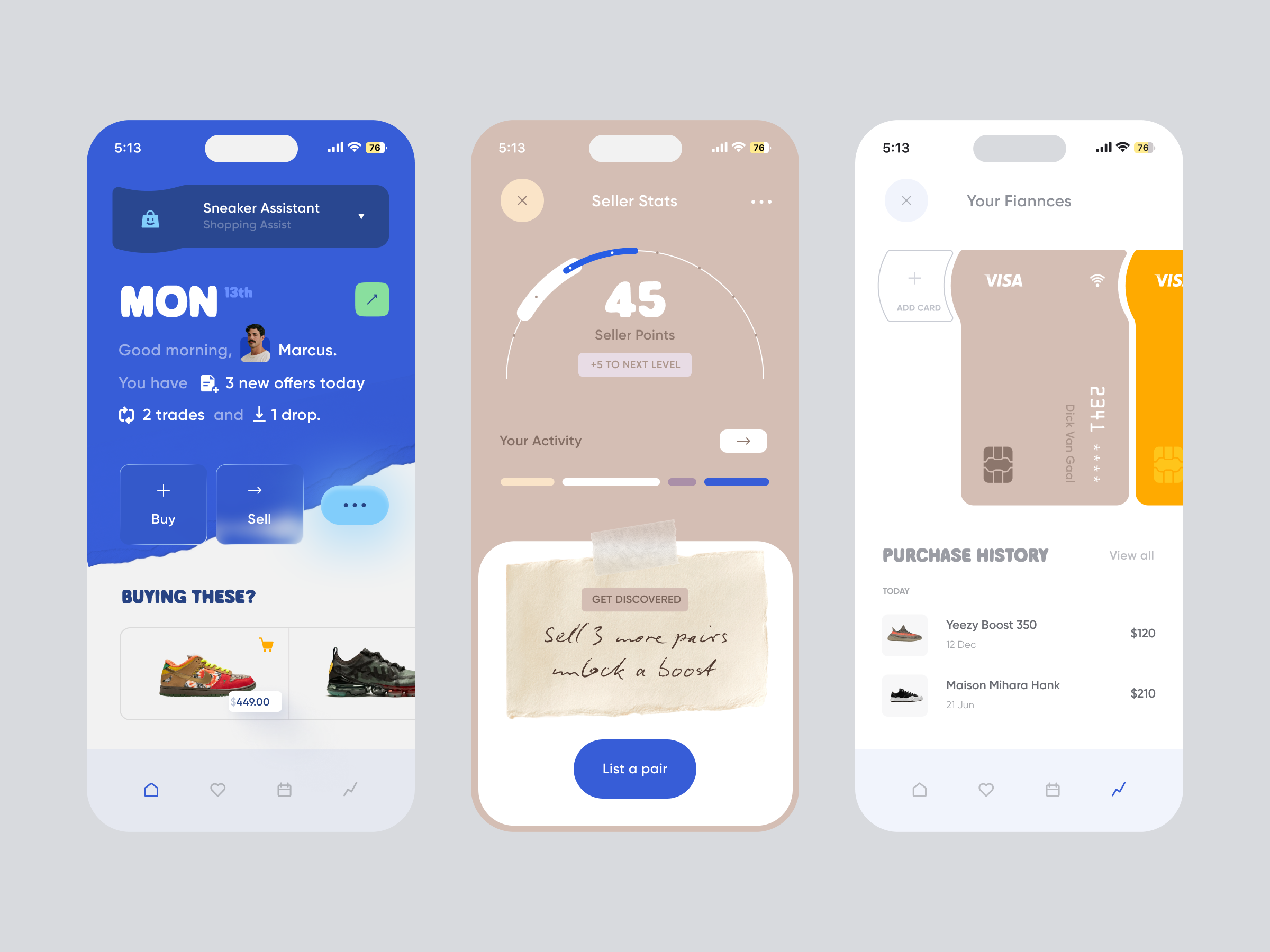 Sneaker Trading Mobile App app buy and sell drop analytics drop tracker fashion mobile app finance ui marketplace design marketplace ui marketplace ux mobile mobile app release calendar sneaker app sneaker culture sneaker drops sneaker marketplace sneaker resale sneaker trading sneakerheads trade offers