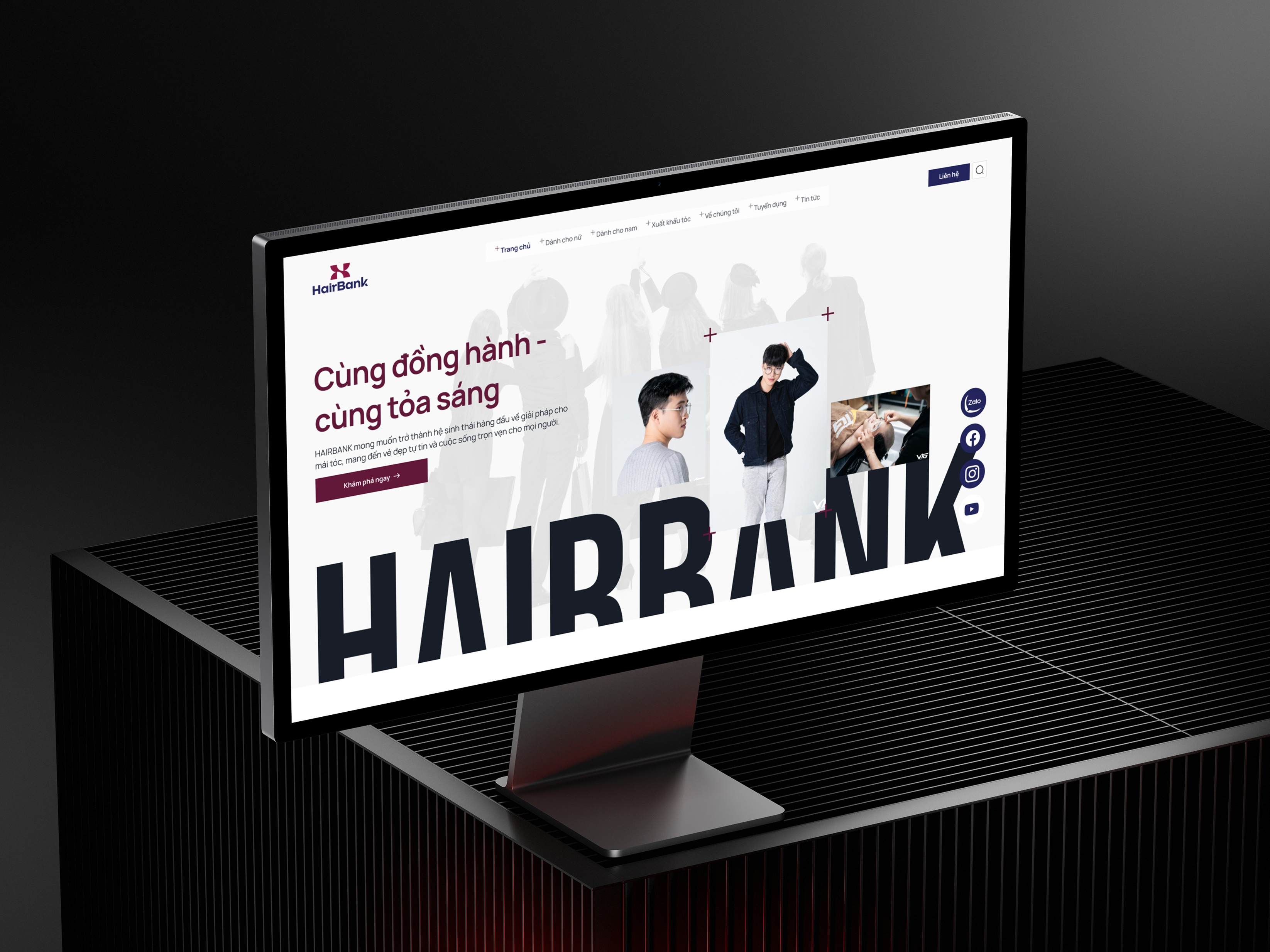 HairBank — Fashion-Driven Website Redesign design fashion website hair website ui ui design ui website design user experience design user interface design ux design website design