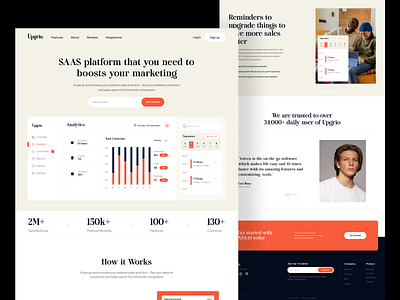 SAAS Platform Web Design graphic design landing page saas landing page saas platform saas product design typography ui ux web web design