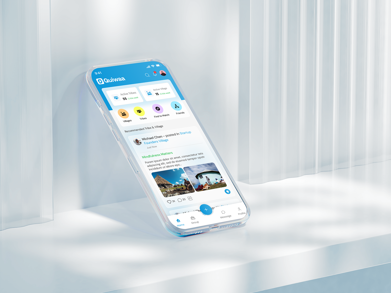 Community & Social Networking Mobile App UI community app community platform community platform ui community ux content discovery figma design group app mobile app ui mobile ux modern mobile ui networking app social app social app design social feed social media ui social networking tribe community ui design user engagement ux design