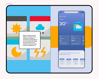Weather app dailyui design ui
