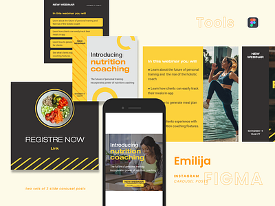 Carousel instagram posts branding carousel post design digital design digital product figma fitness food graphic design health inspiration instagram layout photoshop social media typography ui ui design