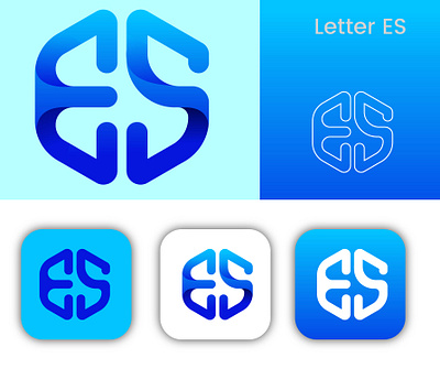 ES Monogram branding es monogram graphic design logo logo design