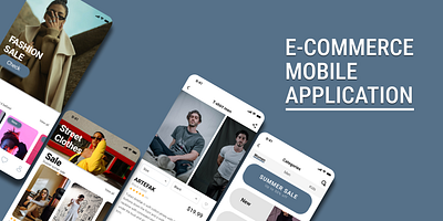 E-COMMERCE MOBILE design graphic design ui