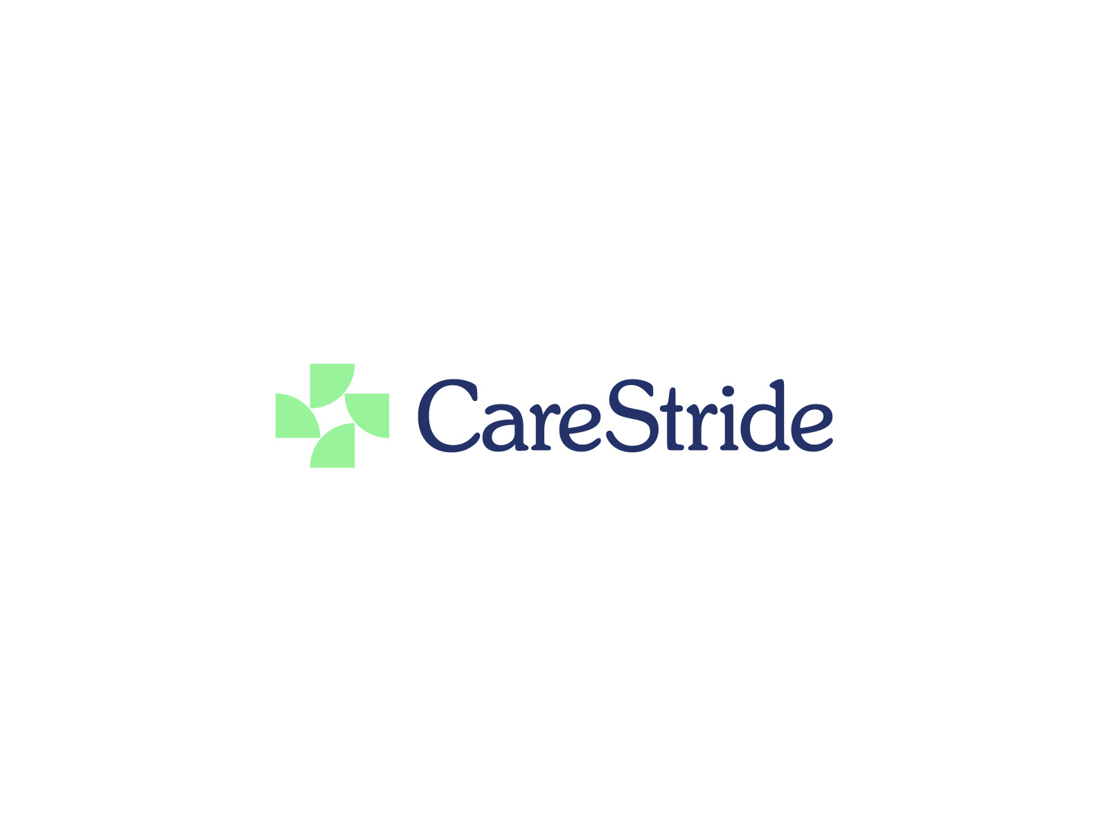 Logo Design for Care Stride abstract logo brand identity design branding elderly health elderly health products health health products logo logodesign medical logo ui