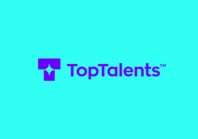 TopTalents logo agency branding jobs letter logo minimalist monogram negative space recruiting agency recruitment smart logo star t t monogram talent talented talents top tt web3