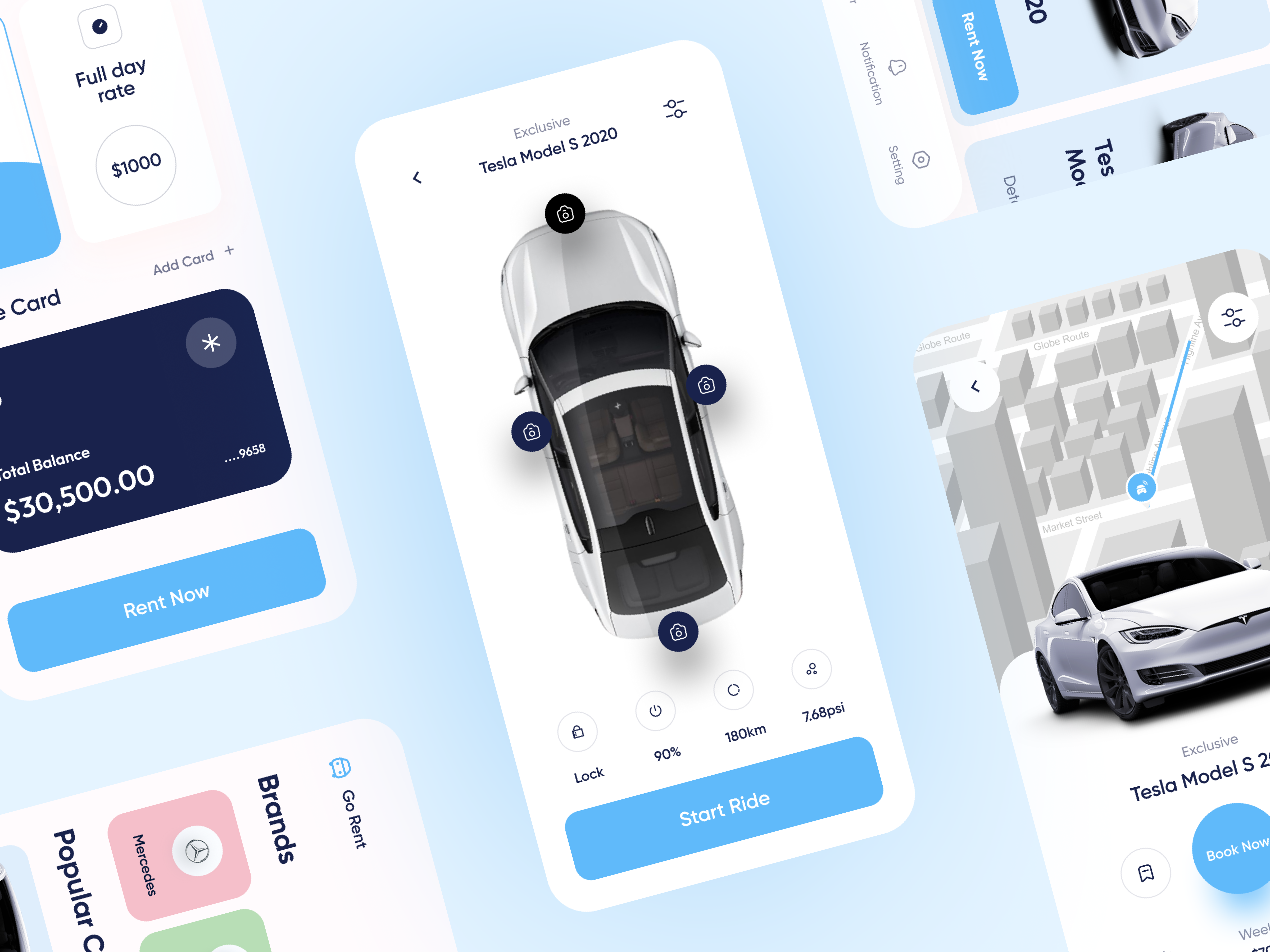 Car Booking App — Modern Automotive Mobile UI appui b2becommerce car rental catalogdesign cryopreservation ecommercedesign filters sort illustratipn ios mobileapp onboarding portfolio productdesign ride sharing rideapp ui