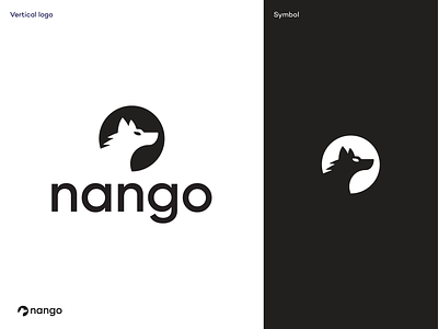 Nango logo animal api app branding design developer front head hubspot logo logodesign logodesigner mark oauth saas salesforce startup symbol wolf ycombinator