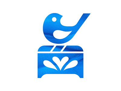 Corob app bird branch branding casket decorativebox elegant gzhel logo modern notes russian simple