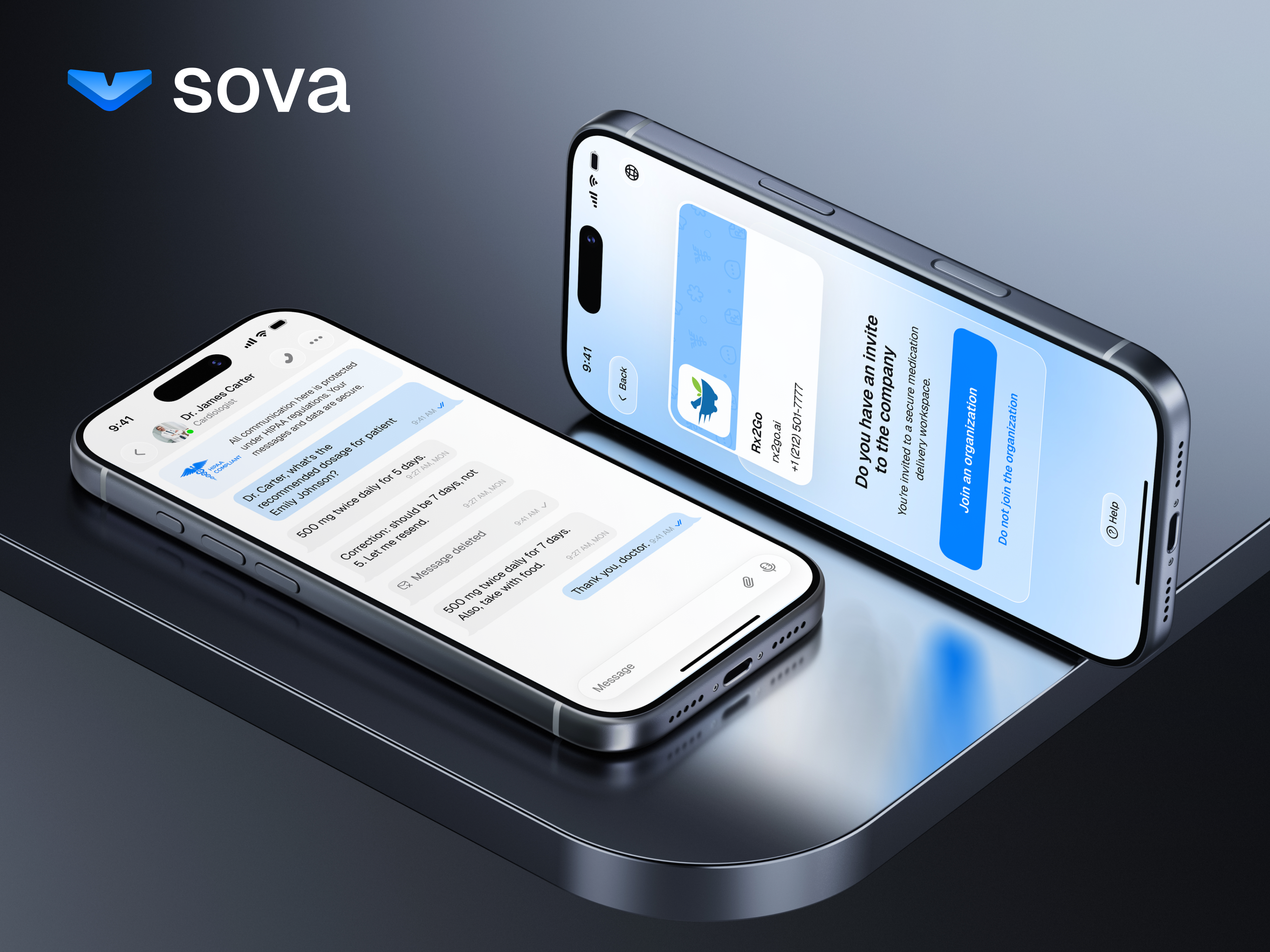 Clinical Chat App — Mobile UI & Branding branding graphic design logo mobile app ui