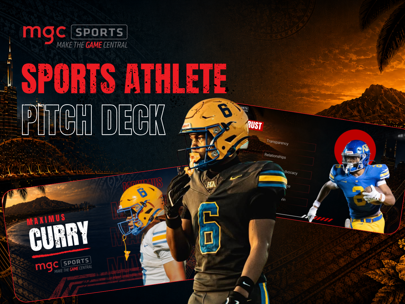 Sports Athlete Pitch Deck | Presentation Design american football athlete branding athlete marketing athlete pitch deck brand presentation football design football presentation pitch deck player profile powerpoint design presentation deck presentation design slide design sponsorship deck sports branding sports graphic design sports marketing sports pitch deck sports presentation visual storytelling
