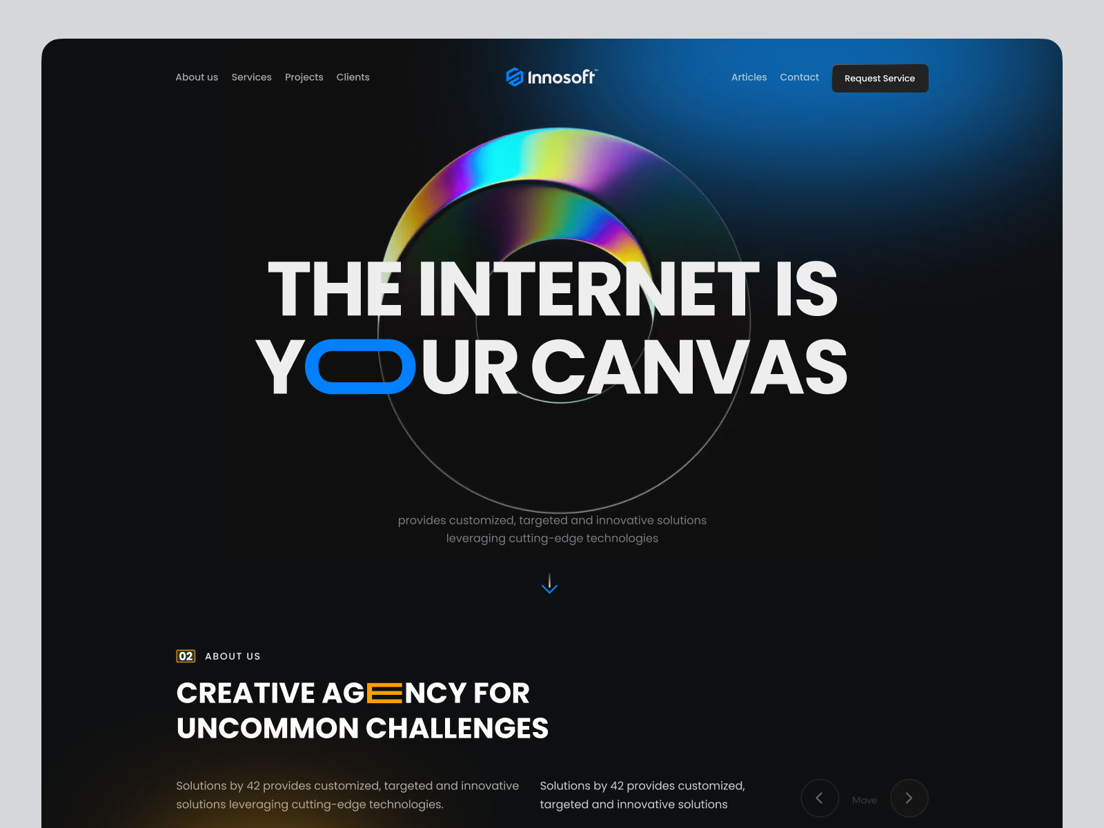 Innosoft — Landing Page cinema 4d corporate website design system figma landing page product design responsive design saudi arabia ux ui visual design web design website design