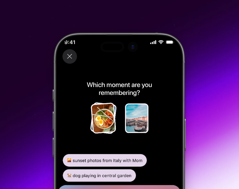 AI photo memory Assistant agentic ai ai photo photo assistant ui ux design visual design