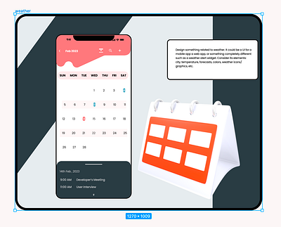 Calendar dailyui design ui