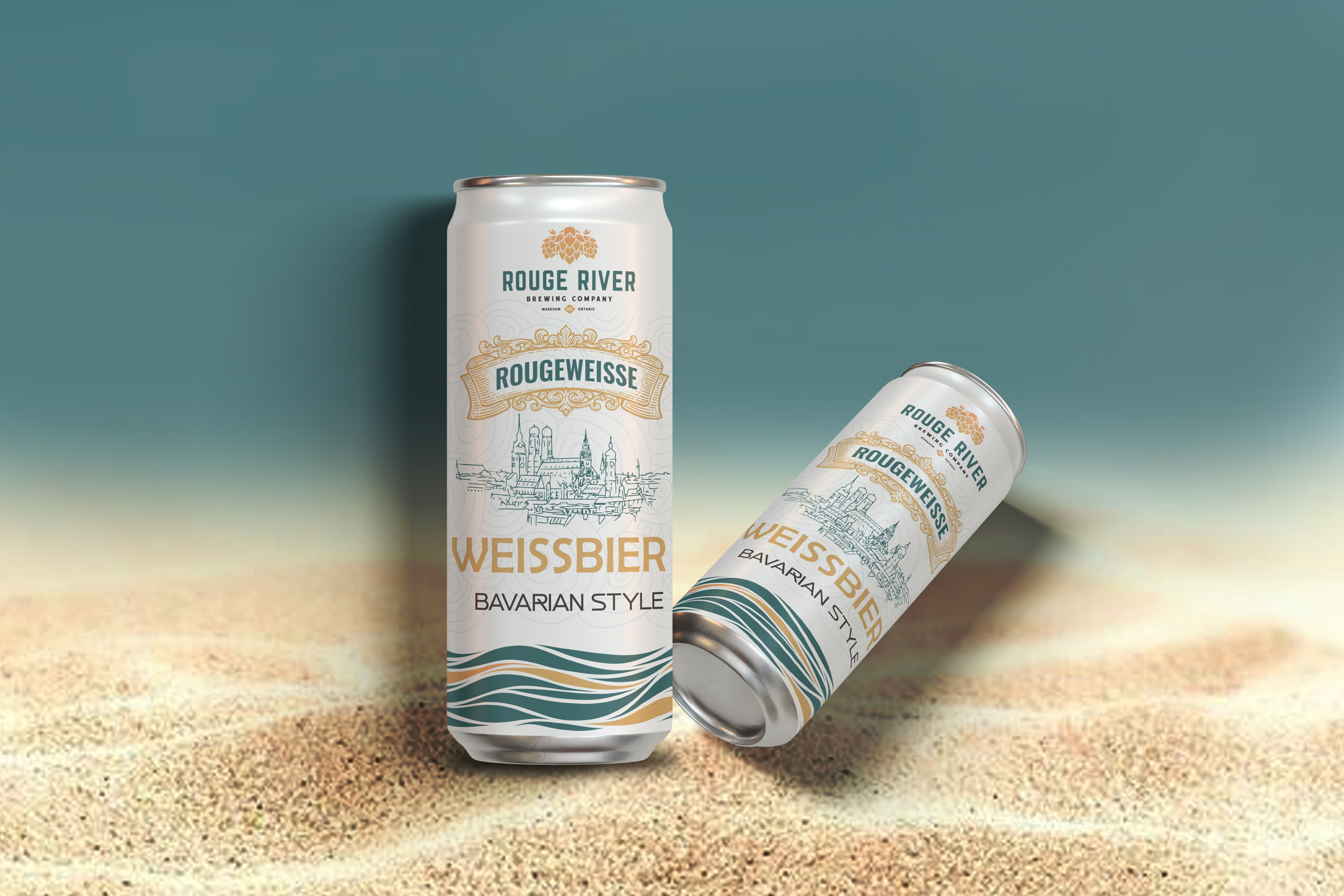 Weissbier Beer Can Packaging & Label Design aluminum can design beer can design beer label design beer packaging beverage branding beverage packaging brand design brand identity branding design brewery branding can label design craft beer branding drink packaging graphic design label design packaging design packaging illustration packaging mockup product design product packaging