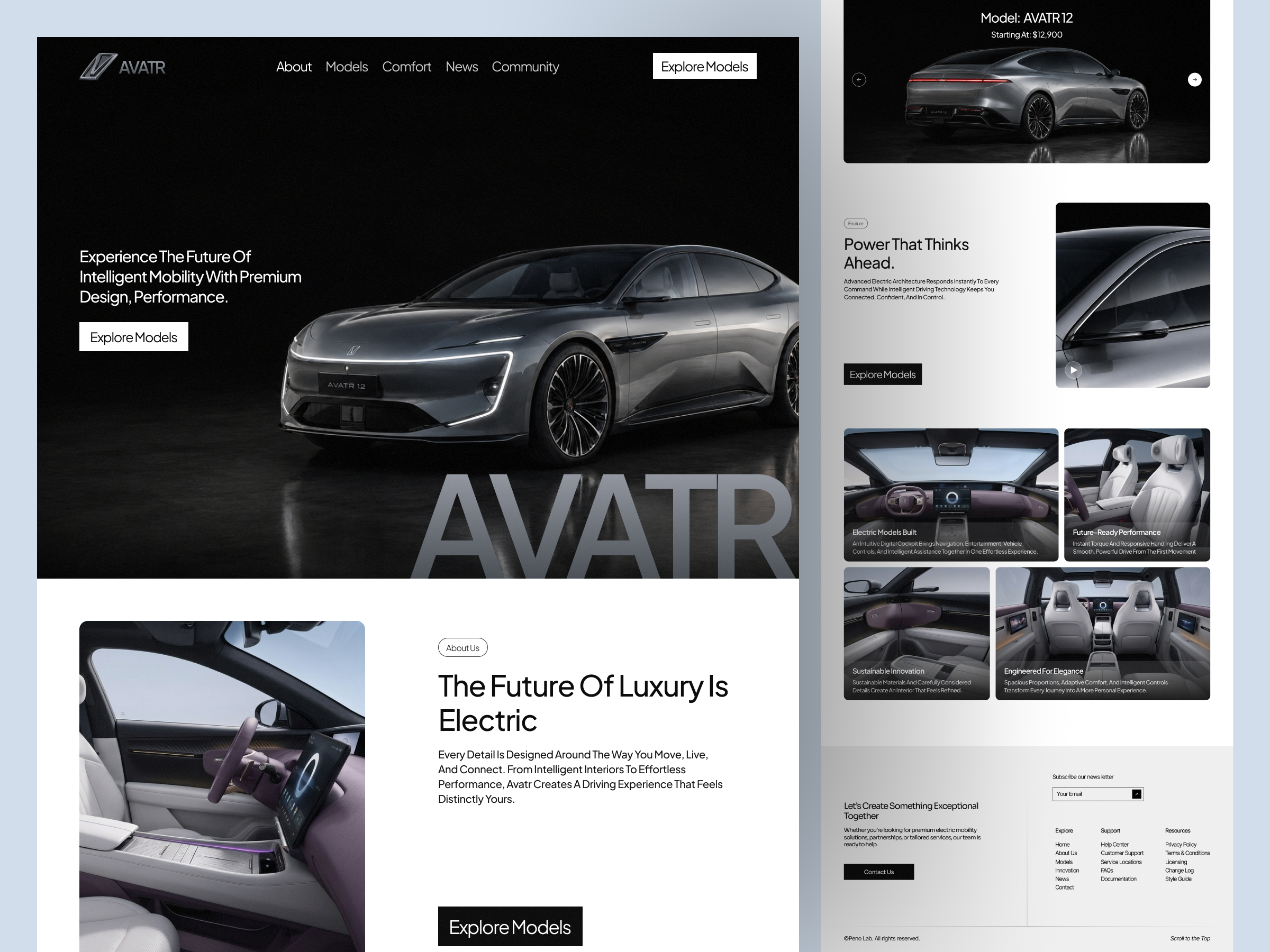 Luxury Electric Vehicle Website Design | EV Car Landing Page automotive branding automotive ui automotive website car ecommerce website design car landing page car website creative electric car ecommerce electric vehicle ev ecommerce website design ev landing page ev website landing page luxury car luxury car ecommerce responsive web design ui design web design webdesign website