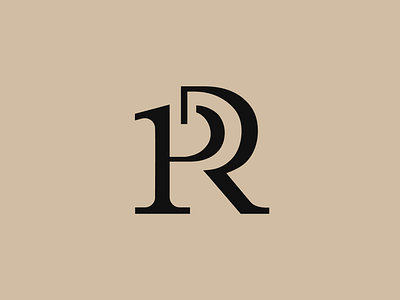 PR monogram branding brandmark letter p letter r logo logo pr logomark mark monogram monogram logo monogram p monogram pr monogram r pr