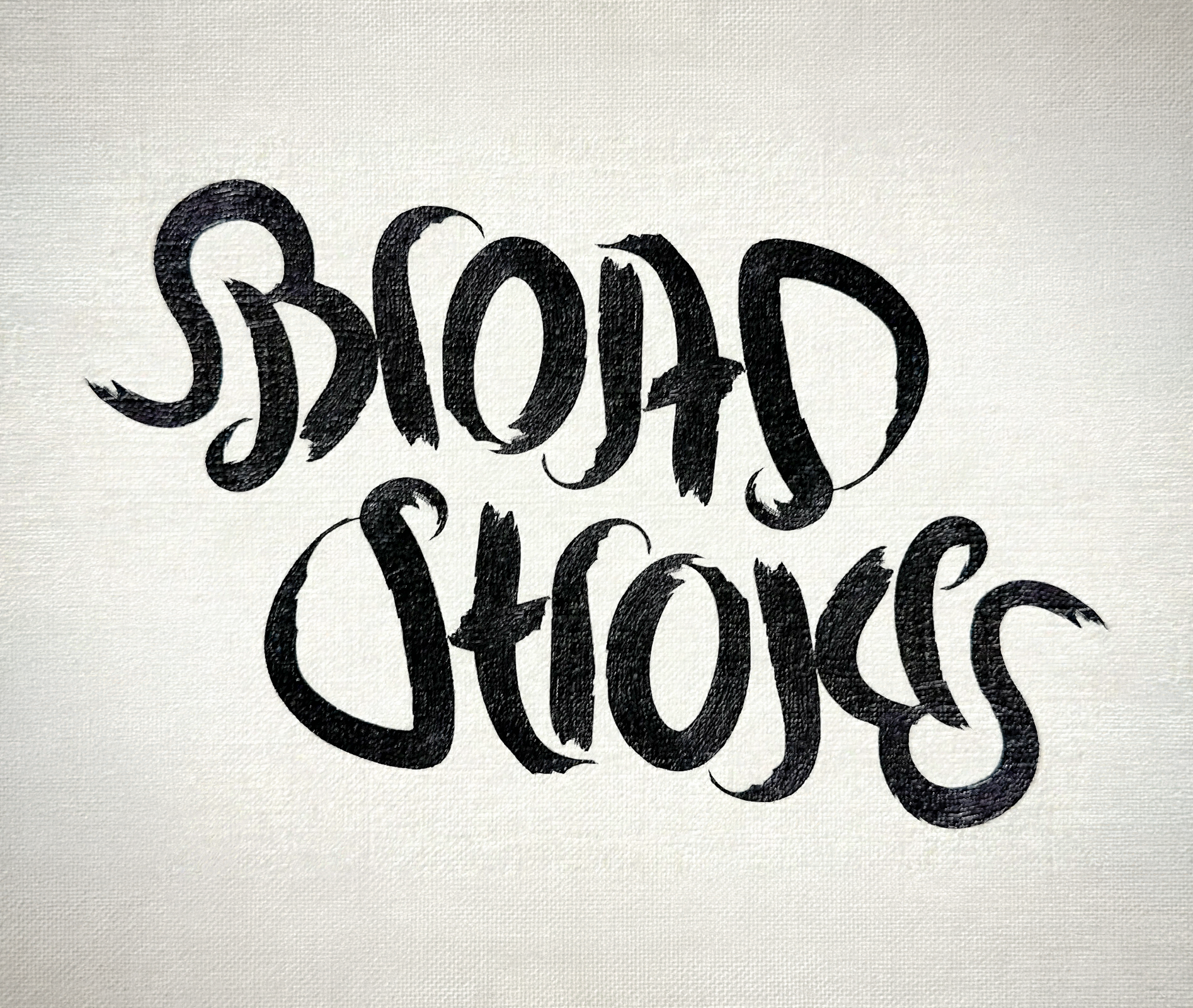 Broad Strokes -Rotational Ambigram ambigram branding design graphic design illustration lettering logo vector