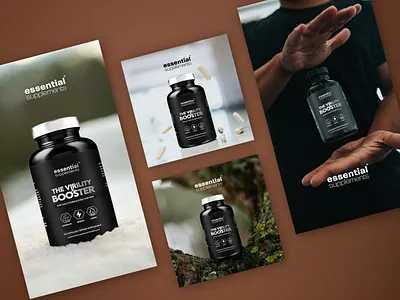Essential Supplements | Social Media Ads branding graphic design social media supplements