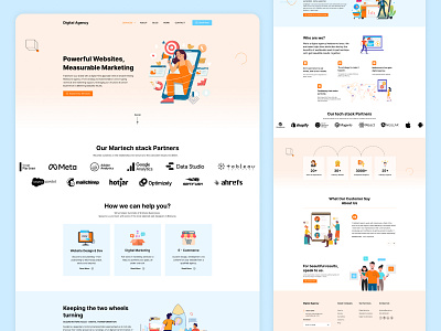 Digital agency website design agency creative design digital agency digital marketing expert design figma landing page latest marketing modern trending ui ui ux design ux web web design website website design