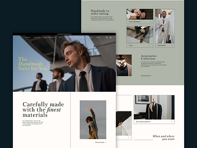 Luciano's Suits | Website Redesign branding clothing crafting ui uxui website website design