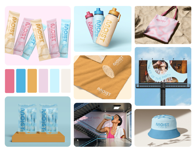Logo, Branding Design & Packaging Concept bottle design box design brand guidelines brand identity branding branding design colorful illustrations logo logo design merch modern packaging packaging packaging design pastel patterns pouch design sachet design