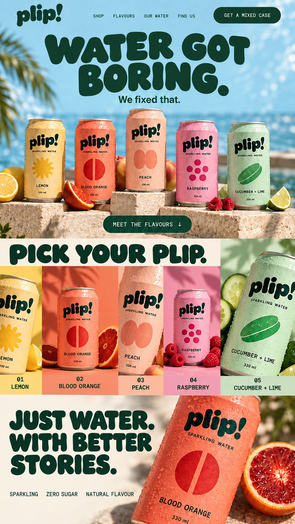 PLIP! Digital Experience / Website Design advertising art direction brand identity illustration logo ui web design