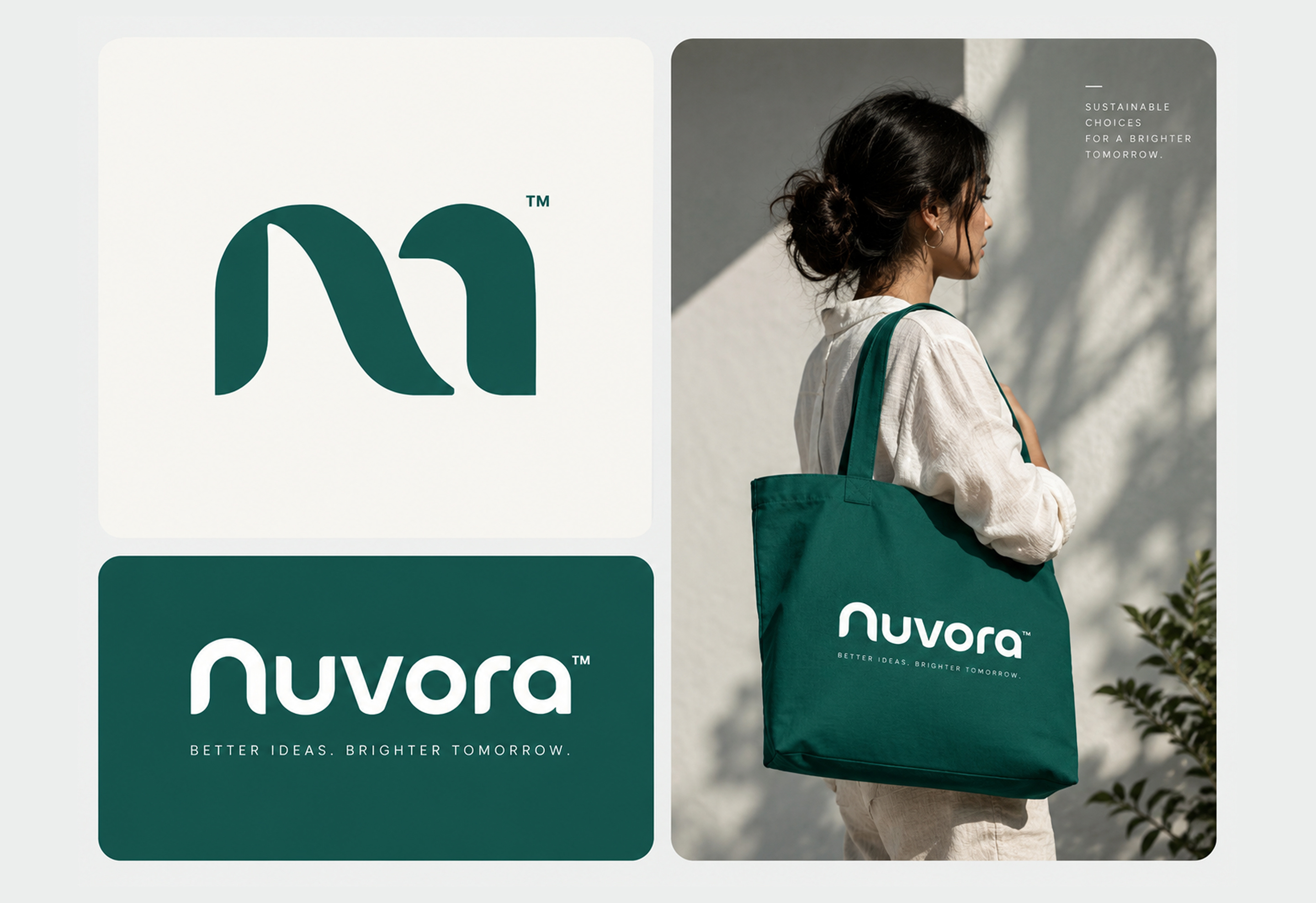 Nuvoora Brand Identity & Logo Design branding case study design system graphic design illustration logo photoshop prototype ui uiux wireframe