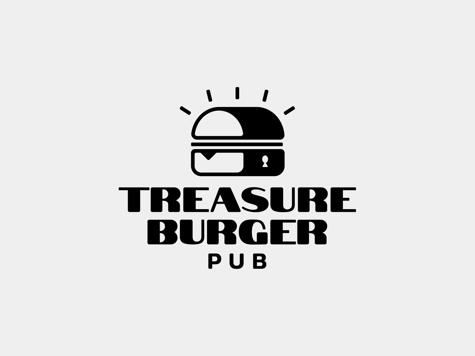 Logo for burger pub brand brand design brand designer branding branding design branding designer burger burger logo food logo logo logo design logo designer logodesign logodesigner logotype modern logo pub logo treasure