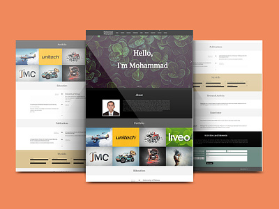 Mohammad Pouramini - Personal Portfolio betheme portfolio website web design wordpress wordpress website