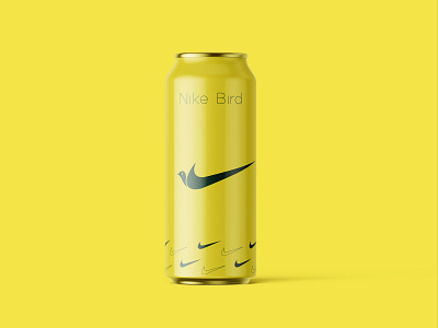 Nike Bird Can animal art bird branding can design drink fly graphic design illustration logo nike typography vector