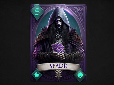 Fantasy character card - SPADE card character design fantasy