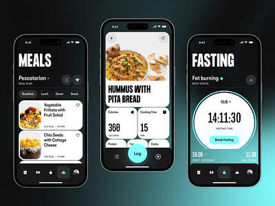 Fitness App Diet Screens animation counter design diet fitness fitness app graphic design health healthy lifestyle interface meals mobile mobile app mobile application mobile design mobile screens motion graphics ui user experience ux