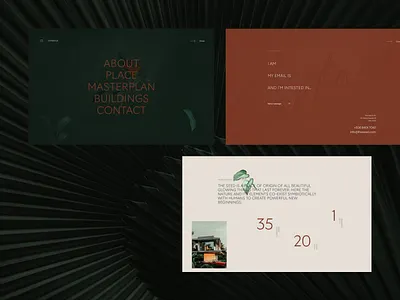 The Seed clean darkgreen design elements fullscreen green realestate ui ux webdesign