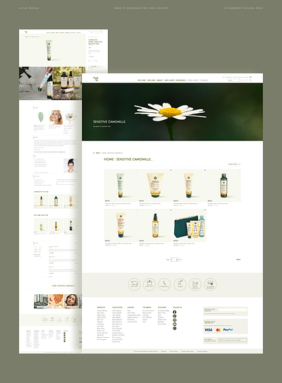 E-commerce cosmetic shop branding design ui ux