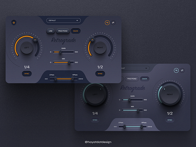 Audio plugin UI designs 3d audio build dark design figma inspiration minimal product texture ui