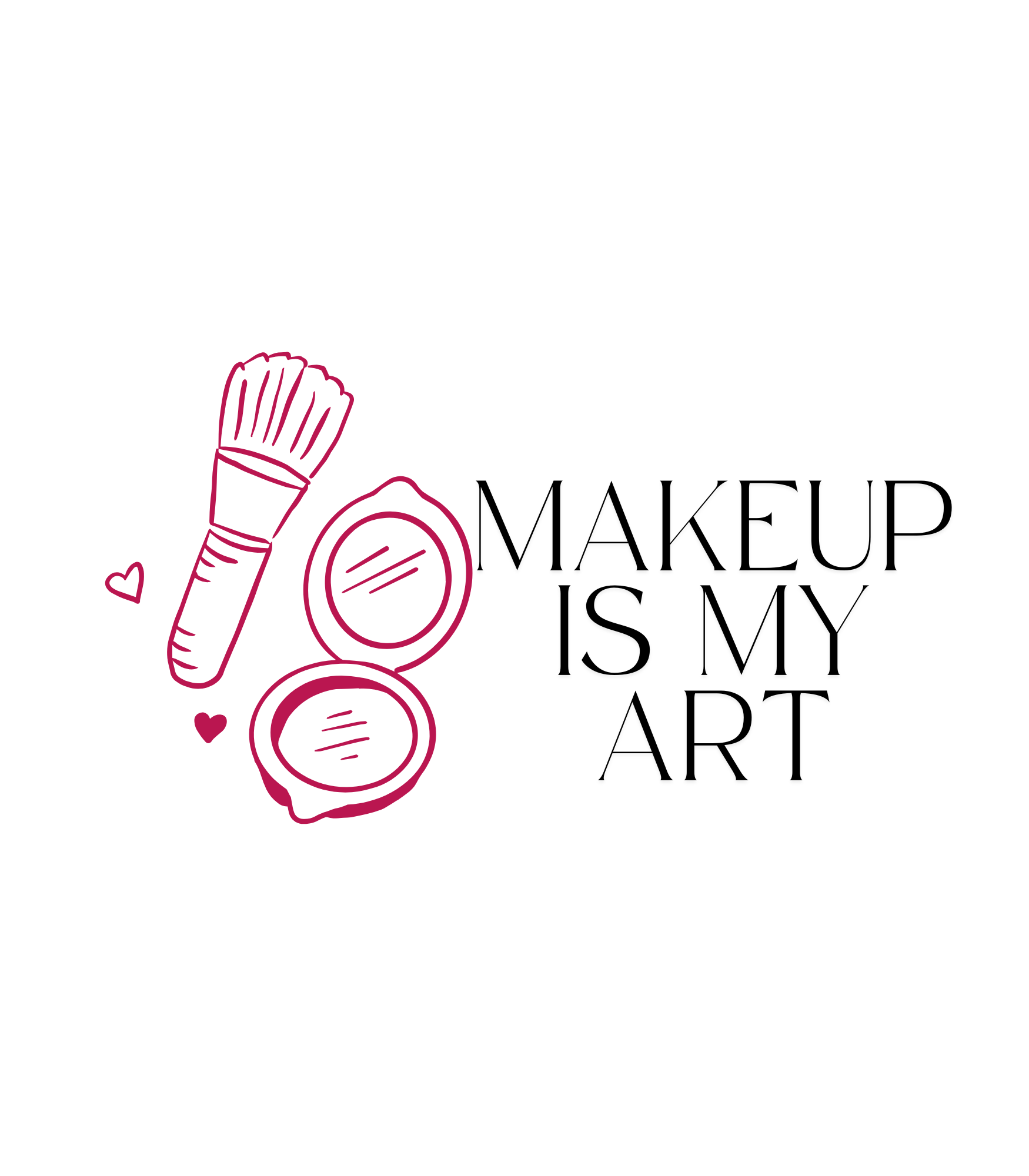 Makeup art for bags print branding graphic design tote bags