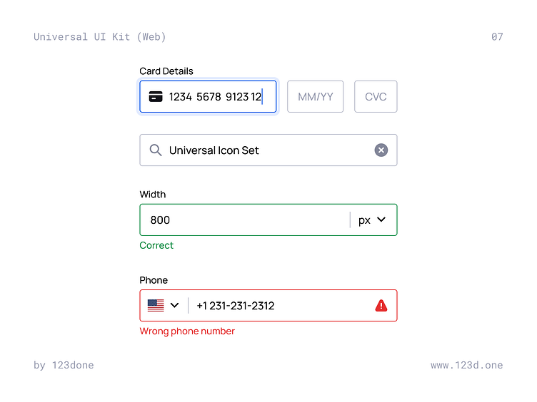 Exploring the Text Input Component | Universal UI Kit (Web) by Dima ...