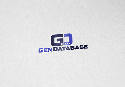 Gen Database database design gd gen graphic design logo