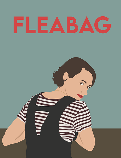 Fleabag poster design graphic design illustration poster vector
